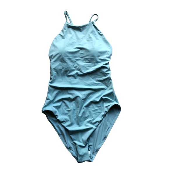 Andie Swim The Asbury One Piece Blue Swimsuit Size Large - Picture 2 of 10